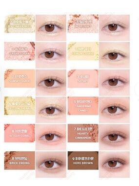 NWT K Beauty Colorgram neutral Eyeshadow palette of 12 colors in shade 05